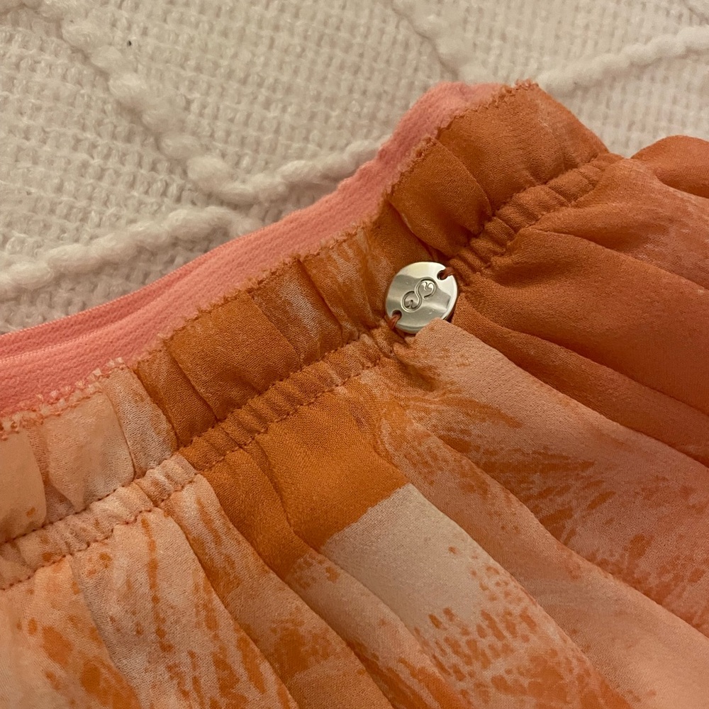 Escada Orange and Pink Skirt